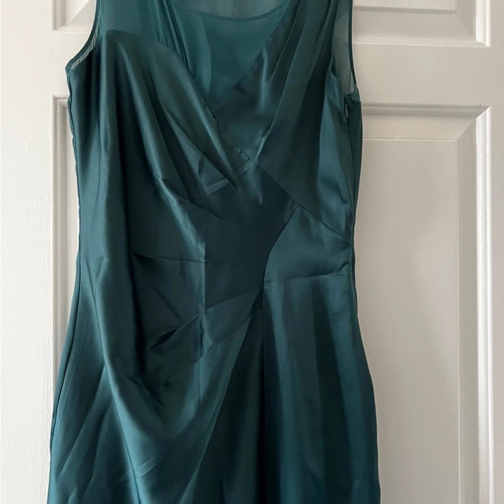 Elegant Teal Sleeveless Dress